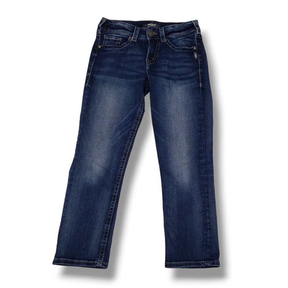 Silver‎ Suki Capri Jeans Womens 25 Mid Rise Dark Wash